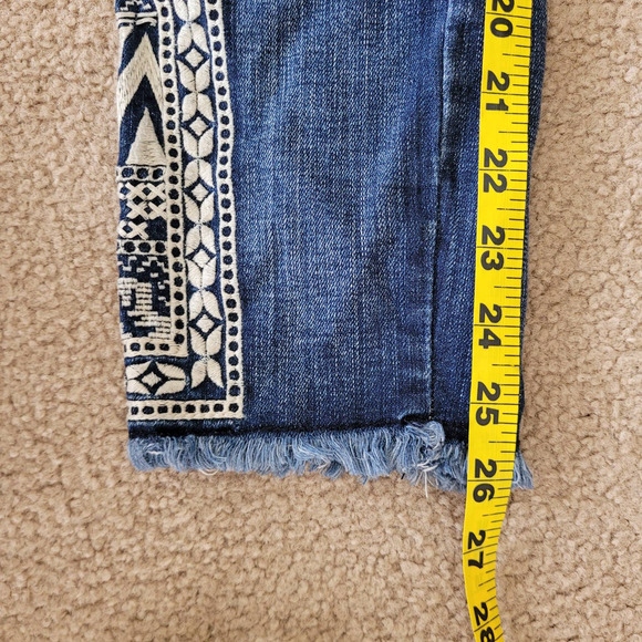 Miss Me Signature‎ Ankle Skinny Born to Be Boho Denim Embroidered Jean. Size 26 - Picture 15 of 15